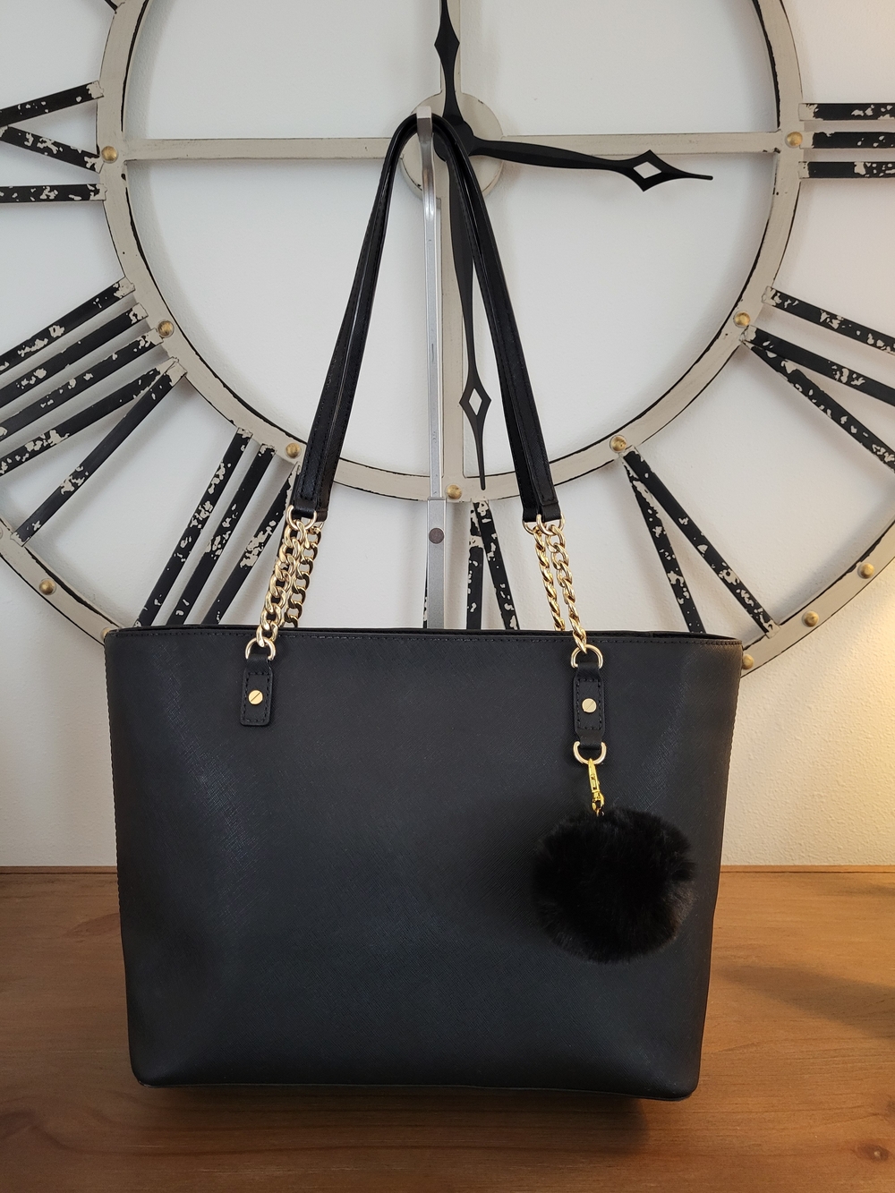Michael Kors Black Leather Tote